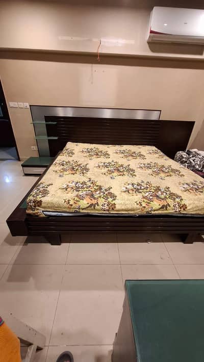 Double bed with ortho mattress