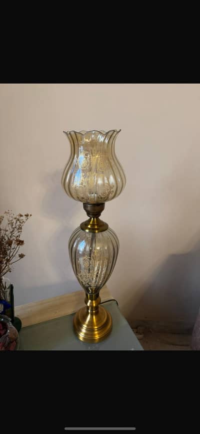 Glass table lamps