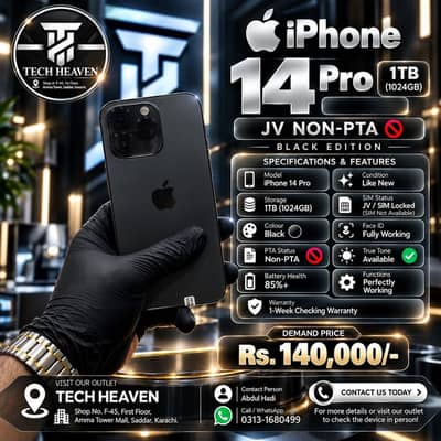 iPhone 14 Pro | 1TB | Jv Sim Locked | Apple iPhone 14 Pro