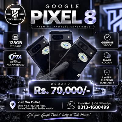Google Pixel 8 | 128 GB | Official PTA Approved | Genuine Stock