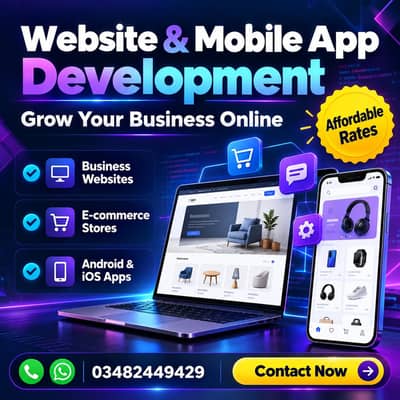 Professional Website & Mobile App Development | Affordable Rates