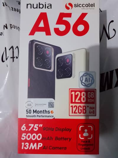Nubia A56 Black Color Just bought 2 days ago warranty start 12/10/26