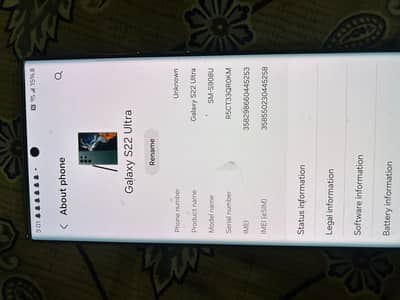 Samsung Mobile S22 Ultra