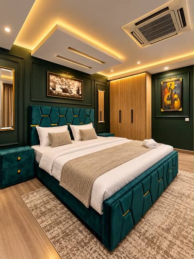 1 Bed Apartment daily basis & long term dha phase goldcrest mall