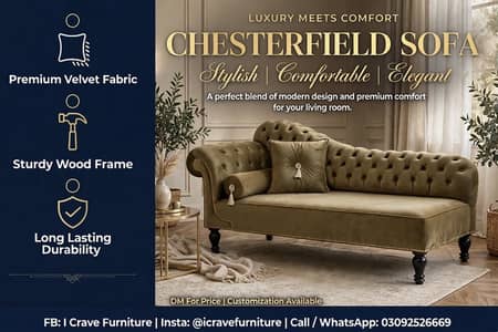 Chesterfield chaise lounge