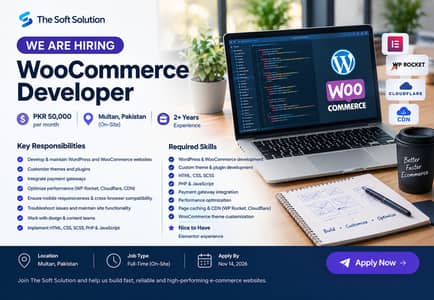 WooCommerce Developer Required