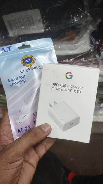 30W  Google pixel adapter c type to type with data cable c type