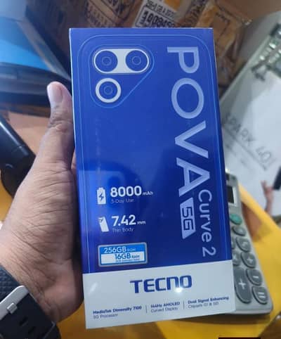 TECNO POVA 5G Curve 2 16gb 256 GB official PTA 0