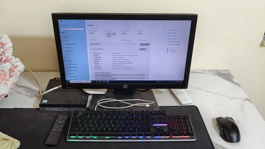 HP ProDesk 600 G3 Mini PC — Complete Set with Monitor