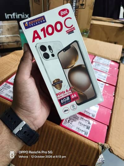 Itel A100C 6gb 64gb PTA approve 03491991581