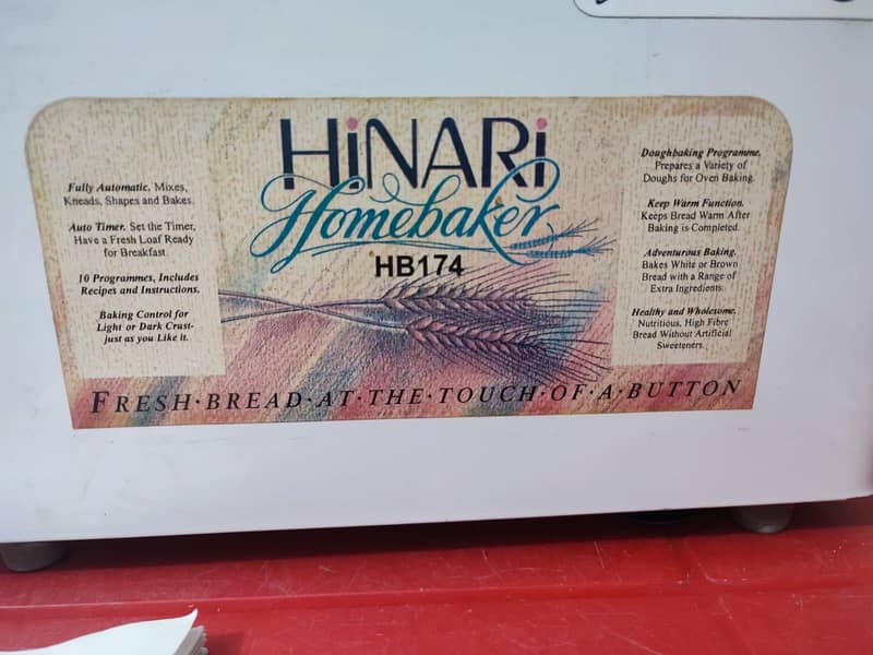 Hinari Homemaker Electric Automatic Breadmaker / Dough Maker 1