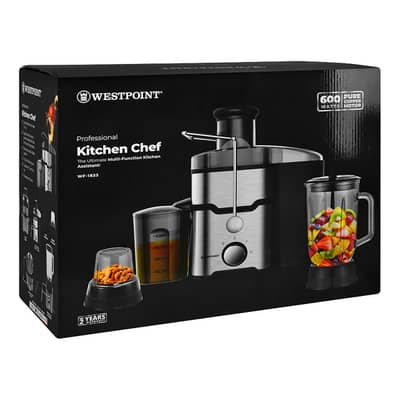 Brand New WestPoint WF-1833 Juicer Blender Grinder | 2 Year Warranty