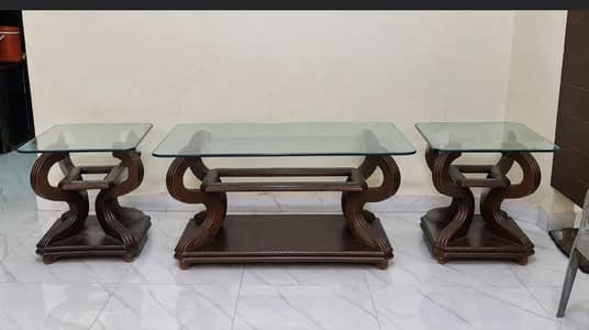 CENTER TABLE 1 BIG SIZE AND 2 SMALL GUD CONDITION PLZ CALL 03281010987