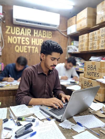 BBA COMPLETE NOTES ALl SMTR ZUBAIR HABIB NOTES HUB QUETTA UOB BUITEMS