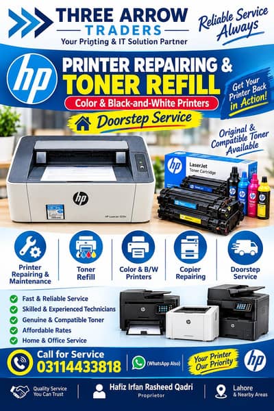 HP laserjet printer pro401dne 03114433818