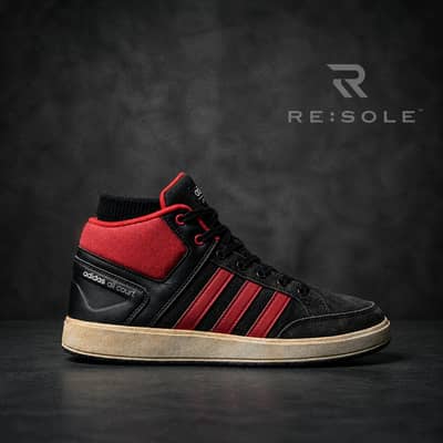 Adidas All Court Mid (Black & Red)