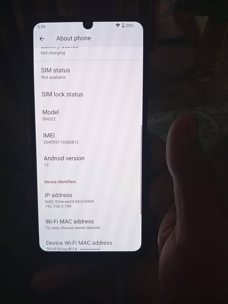 sharp aquos Zero 5g basic non pta 0