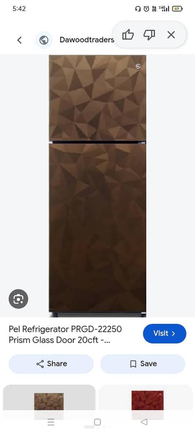 new pel refrigrator for sale