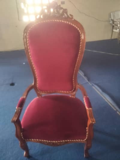 One big flower chair
