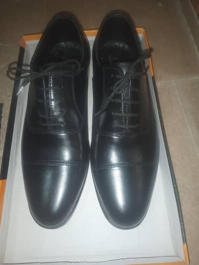 Premium Handmade Leather Nalain Oxford Shoes — Black — Brand New
