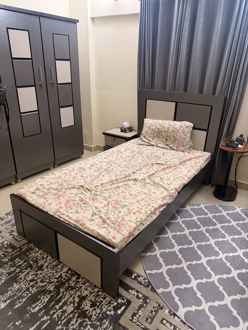 Single Bed Wardrobe Dressing 4