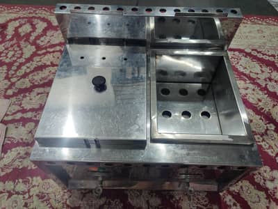 Double Gass Fryer 8 by 8 Liter total 16 Liter fryer