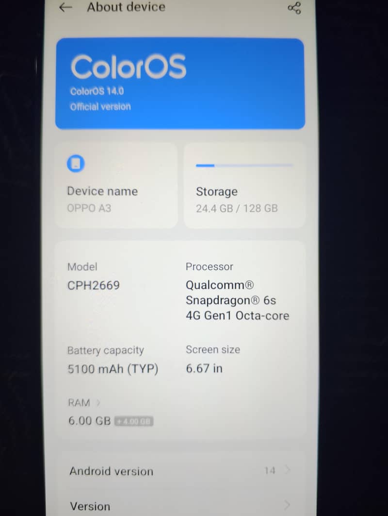 OPPO A3 2