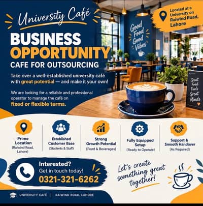 Cafe for outsourcing