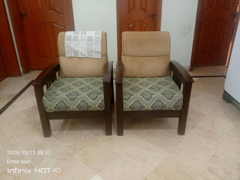 5 seater wooden sofa 1