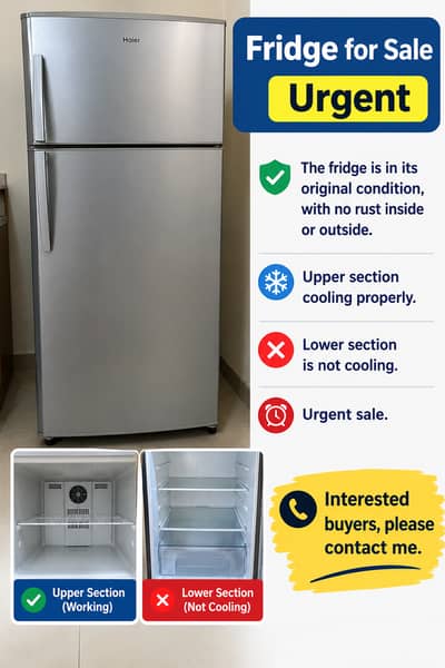 Fridge for Sale – Urgent