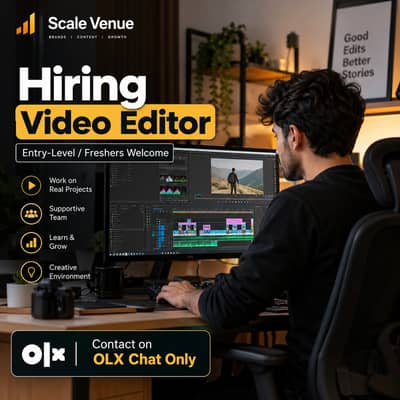 Hiring: Entry-Level Video Editor (Junior Video Editor)