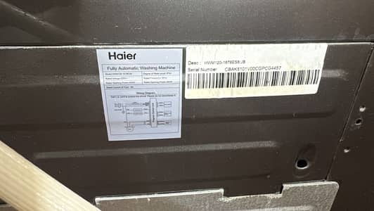12 kg haier machine in excellent condition
