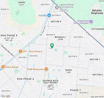 Phase 7 W Block near#1165 park Back Top Locationed Plot