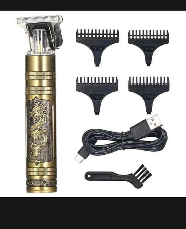 T  Hair Clipper Rechargeable Thread Engraving Trimmer For Men USB Electric Barber Shaving Machine