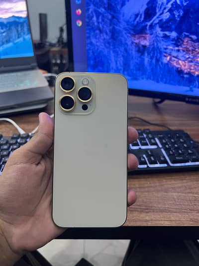 Apple iPhone 14 Pro Max jv golden colour 128 gb 10/10 scratch less