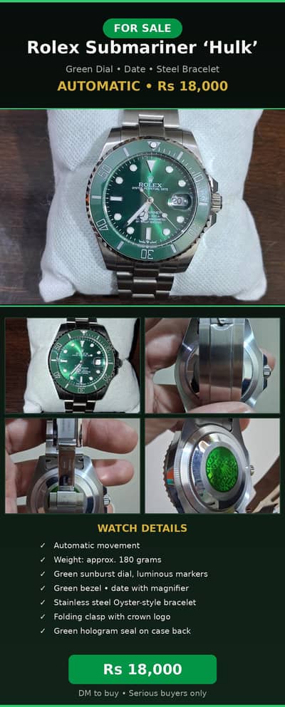 Rolex Submariner (Hulk)