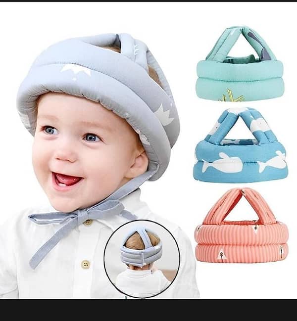 T  Adjustable Baby Soft Anti-Fall Helmet Toddler Head Protection Cap