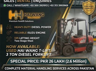 Tailift  3 Ton Diesel Forklift - Isuzu Engine -