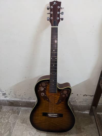 acoustic guitar beautiful ovation design for professional use