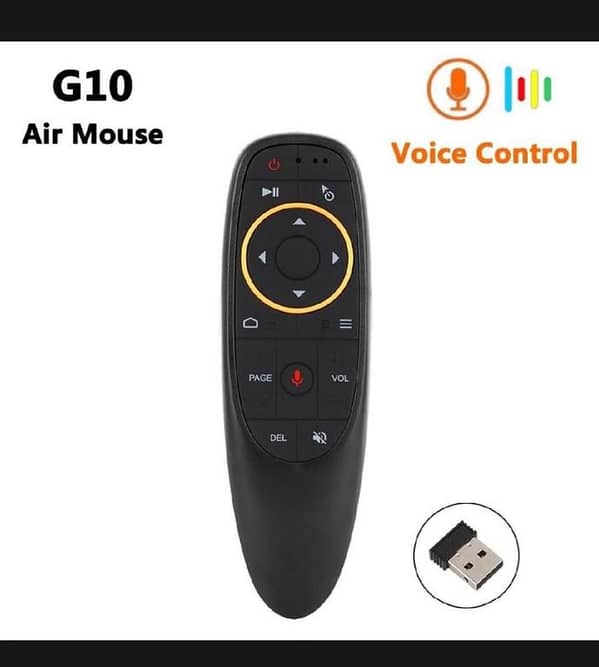T  G10 Smart Voice Remote Control 2.4G RF Gyroscope Backlit Wireless Air Mouse