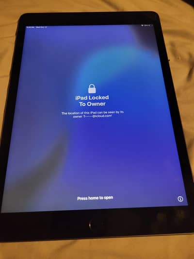 iPad 9th generation icloud lock