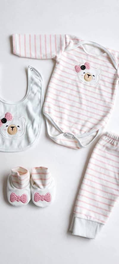 Teddy bear 4 piece suit set 3 to 6 month