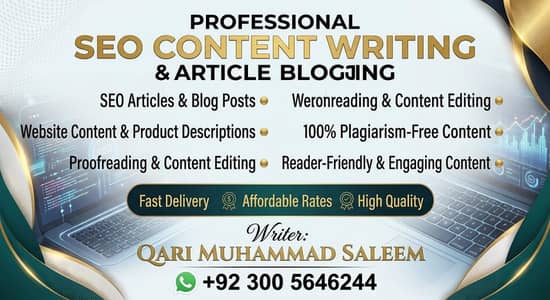SEO Content Writing and Article Blogging Services