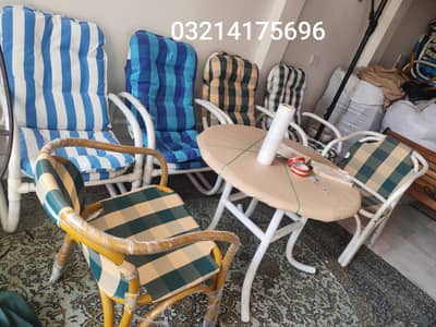 OUTDOOR GARDEN UPVC RATTAN FURNITURE SOFA SET CHAIRS TABLE UMBRELLA