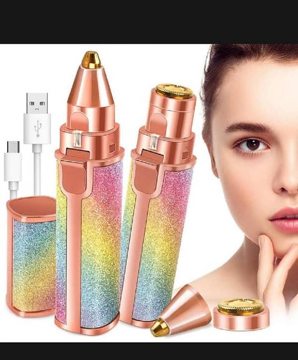 T  2 In 1 Eyebrow Trimmer For Women High Quality Hair Remover With Built-In Light