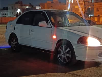 Honda Civic VTi 1997  | White | 1600cc | Alloy Rim | Modified
