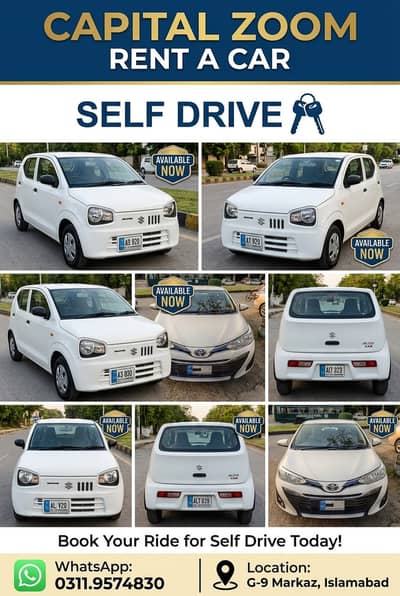 Self Rent a car daily weekly monthly, Car Rental, Rent a car near me