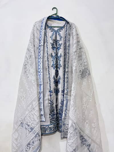 3 PC Embroidered chiffon Pret
