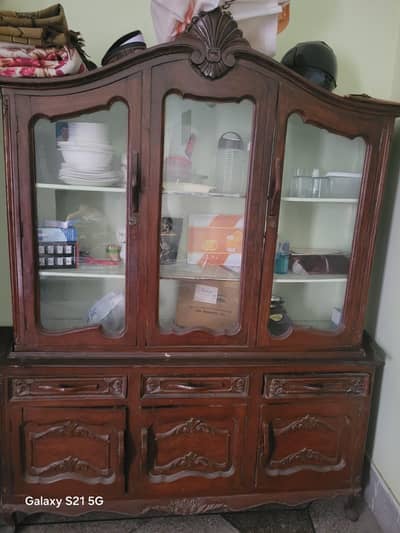 Pure Wood Showcase for crockery