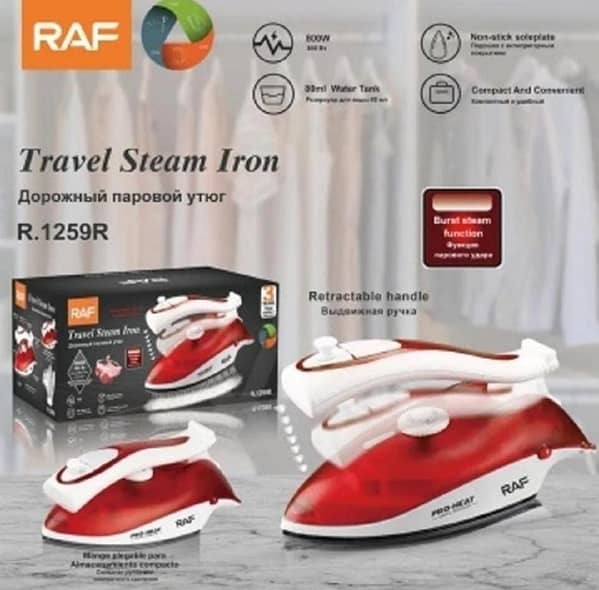 T  Travel Foldable Steam and Dry Iron Light weight 800 watts